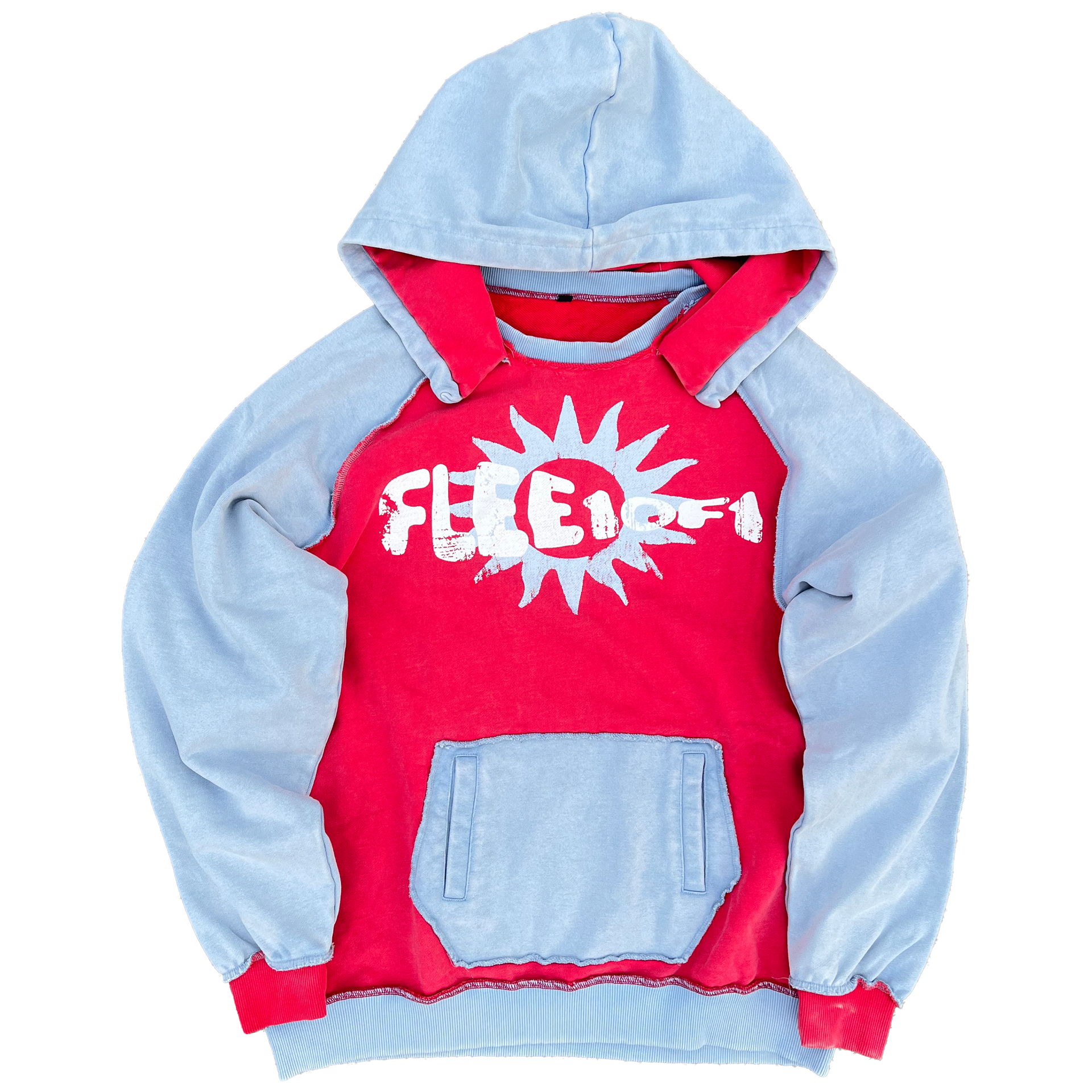 Red/Blue Staple Hoodie